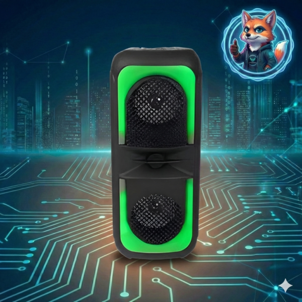 Parlante Bluetooth Cafini Party Bass 4” – Luces RGB y Karaoke