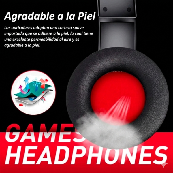 Auriculares Gamer Lidimi Spectrum RGB – Sonido Inmersivo & Micrófono Pro