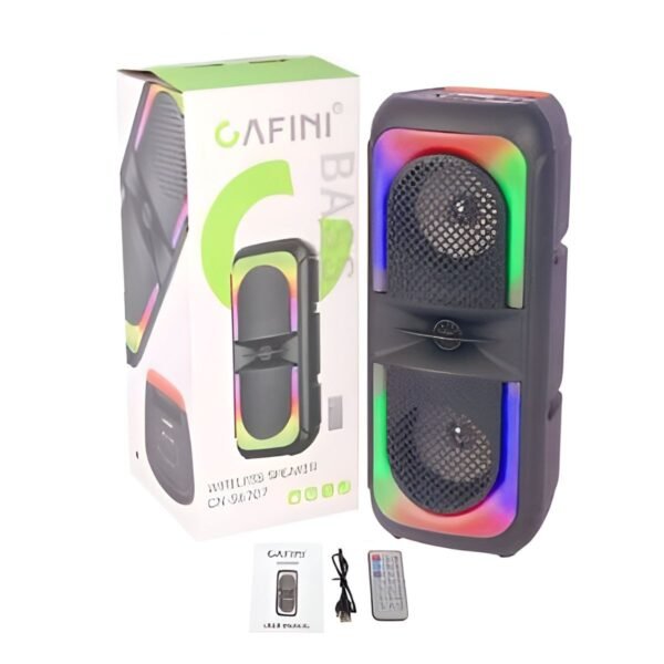 Parlante Bluetooth Cafini Party Bass 4” – Luces RGB y Karaoke