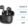 Auriculares Bluetooth Único EP2808 - Diseño Semi-In-Ear Ergonómico y Bluetooth 5.3