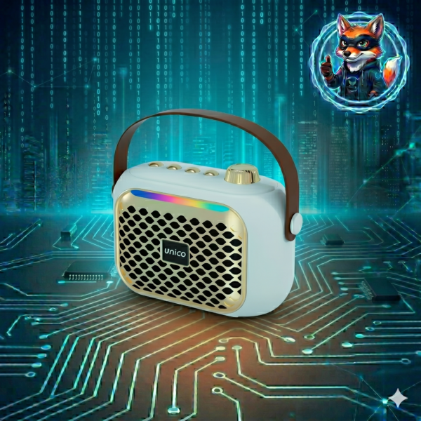 Parlante Bluetooth Retro-Tech BS2774 | 5W con Iluminación RGB y Diseño Portátil