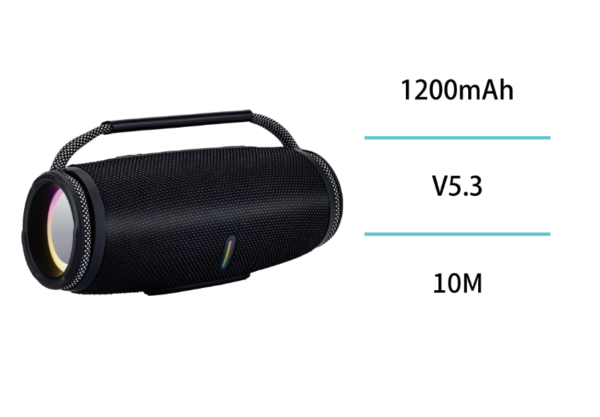 Parlante Inalámbrico Portátil con Mango y Luces LED RGB BS2766