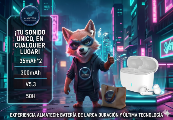 Auriculares Bluetooth Único EP2807 – Diseño Ergonómico y Bluetooth 5.3