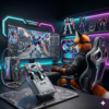Auriculares Gamer Inalámbricos TWS Mecánicos - Bluetooth 5.3, Baja Latencia y Luces RGB