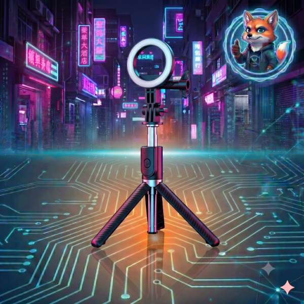 Trípode Magnético para Celular 3 en 1 - Palo Selfie Extensible con Control Remoto