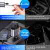 Cargador de Coche Inteligente 100W PD 4 en 1 - Con Doble Cable Retráctil y Puertos USB