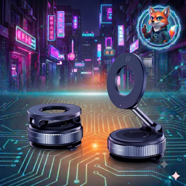 Soporte Magnético Universal 360° – Succión al Vacío