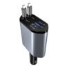 Cargador de Coche Inteligente 100W PD 4 en 1 - Con Doble Cable Retráctil y Puertos USB