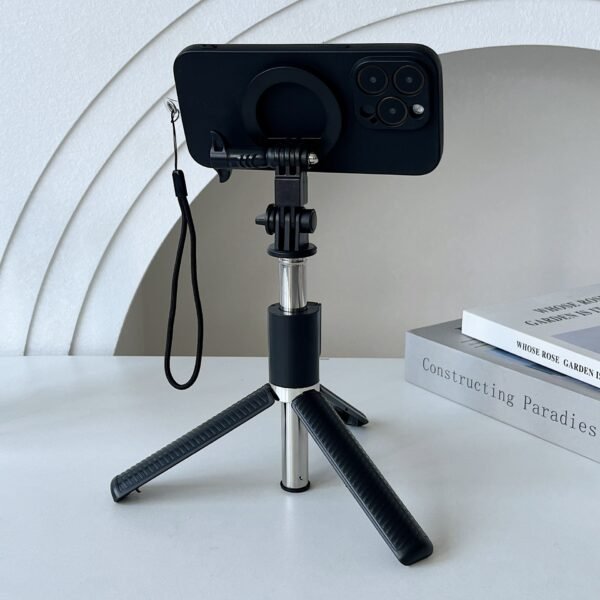 Trípode Magnético para Celular 3 en 1 - Palo Selfie Extensible con Control Remoto