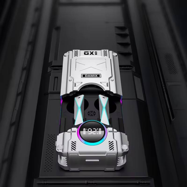Auriculares Gamer Inalámbricos TWS Mecánicos - Bluetooth 5.3, Baja Latencia y Luces RGB